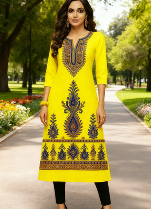 Muslim Kurt Casual Fashion Dress Long Sleeved Straight Tube Casual Ethnic Flower Abaya Women Muslim Dress Peacock Sleeve Abaya