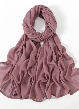 Fashion Modal Hijab Rayon Cotton Shawls Muslim Hijabs For Women Plain Scarf Big Size Headscarf Islamic Turban Headband 190*85cm