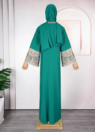 2026 Eid Mubarak Dubai Abayas Muslim Women Long Sleeve Dress Party Evening Gown Caftan Marocain Turkish Islamic Clothing Boubou