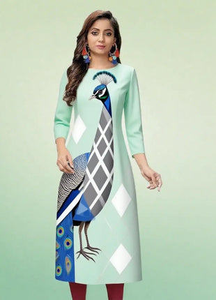 Muslim Dress Kurtta Women Fashionable Elegant National Style Straight Tube Casual Slit hem Abito Donna Musulmana