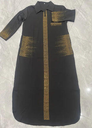 2025  Ethnic Costum loose elegant dress fashion luxury XXL~XXXL