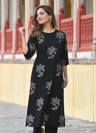 Muslim Women's Fashionable Comfortable Kurt Dress Slit Hem Straight Tube Casual Ethnic Abaya Women Dress Abaya Turkish Abaya