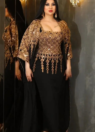 Eid 2 Piece Set with Inner Dress Party Abaya Women Ramadan Cardigan Long Dress Suits Kaftan Vestidos Largos Robe Jalabiya 2024