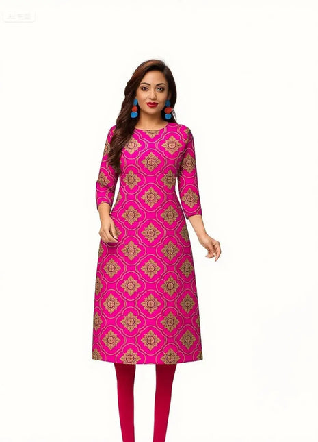 Muslim 2026 Women's Kurt Fashionable And Elegant Straight Tube Casual Kurtta Abito Donna Musulmana Girls Prayer Dress