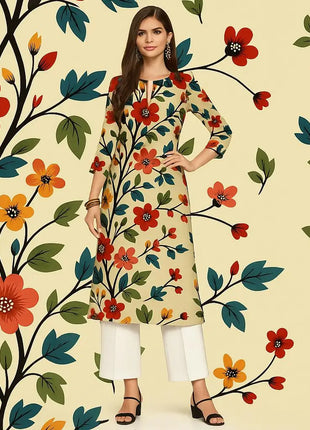 Muslim Women's Fashionable Comfortable Kurt Dress Long Sleeved Straight Tube Casual Ethnic Abaya Women Elegant Luxury Dress