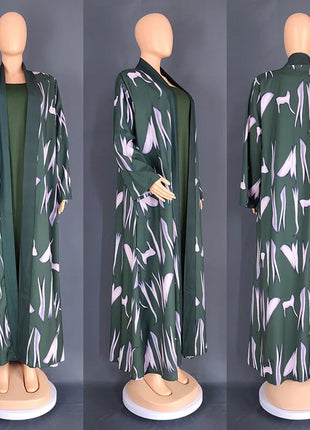 Jalabiya Eid Abayas Dress Set Kaftan Turkey Caftan Robe 2 Piece Kaftan Muslim Women Abaya Party Dresses Ramadan Elegant