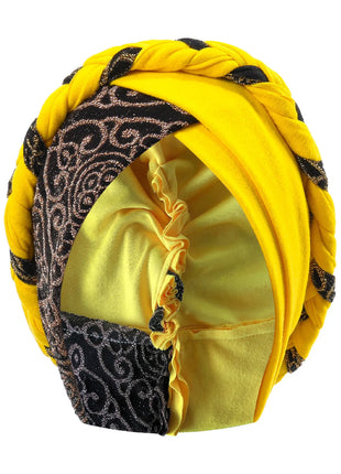 Head Scarf for Muslim Women Turban Cap Ladies Islamic Print Bonnet Hat Braid Headband Turbante Mujer Beanies Hats