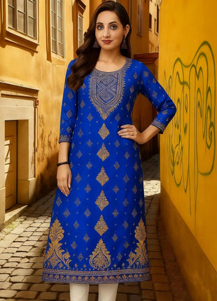Women's Fashionable And Elegant Muslim Kurtta Straight Tube Casual Comfortable Dress 2026 Abito Donna Musulmana Slit hem