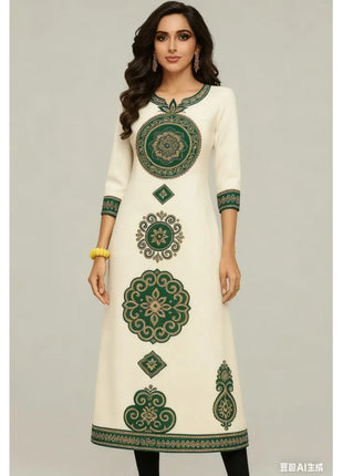 Muslim 2026 Kurt Women's Fashionable And Comfortable Dress With Straight Tube Casual Multiple Designs Islamic Clothing