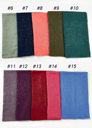 Cotton Linen Hijabs Scarf Turban Hijab Comfort Wearing Soft Paillette Shawls Fringed Muslim Fashion Women Scarves Hijab Ramadan