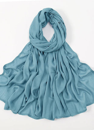 Muslim Modal Hijab Rayon Cotton Shawls for Women Plain Scarf Big Size Headscarf Islamic Turban Headband 190*85cm