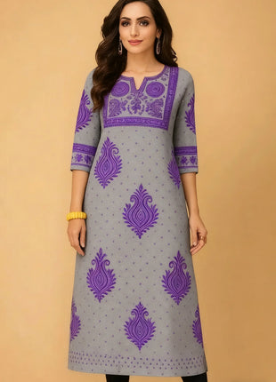 Muslim Flowers Kurt Christmas Women's Casual Fashion Comfortable Dress Long Sleeve Straight Tube Casual Ethnic Arabian Dress
