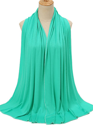 Premium Modal Cotton Jersey Hijab Scarf Muslim Long Shawl Women Plain Soft Turban Tie Head Wraps Africa Female Headband 170x60cm