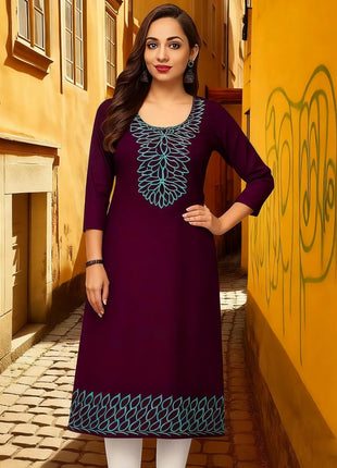 Muslim Women's Kurtta Casual Fashion Dress Straight Tube Casual Ethnic Slit hem Muslim Fashion Abito Donna Turkish Abaya