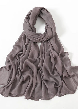 Fashion Modal Hijab Rayon Cotton Shawls Muslim Hijabs For Women Plain Scarf Big Size Headscarf Islamic Turban Headband 190*85cm