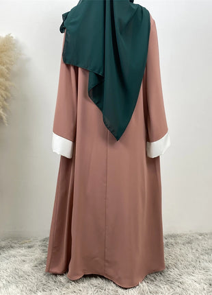 Ramadan Eid Muslim Abaya Dubai Luxury Splicing Fake Two Pieces Abayas For Women Kaftan Modest Dress Islam Caftan Marocain Femme