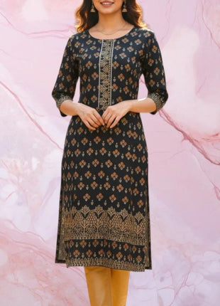 2026 Women's Kurt Fashionable And Elegant Straight Tube Casual O-neck Peacock Pattern New Comfortable Dress Abayas Femme