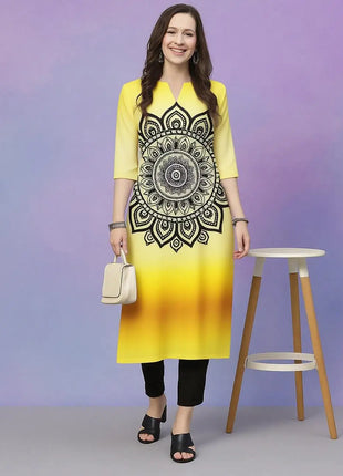 National style Muslim Women Kurtta Casual Dress Long Sleeve Straight Casual Ethnic Mandarin 3D Design Suitable Caftan Femme