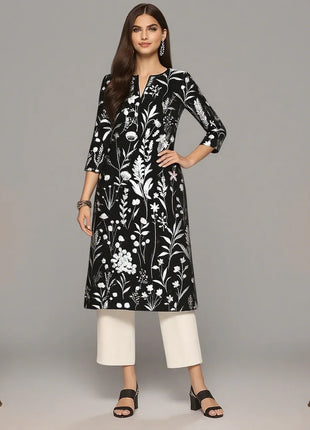 Muslim Women's Kurt Fashionable And Elegant Peacock Straight Tube Casual Comfortable Dress 2026 Abito Donna Musulmana