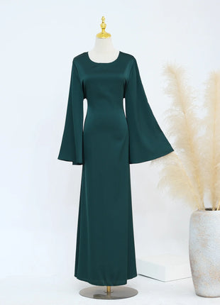 Ramadan 2 Piece Muslim Women Set Dubai Modest Abaya Islam Abayas Femme Elegant Arabic Clothing Fashion Turkey Solid Outfit 2025