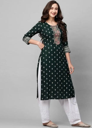 Women's Kurt Fashionable And Elegant Long Sleeved Straight Tube Casual O-neck Peacock Pattern Kaftan Marroqui Mujer