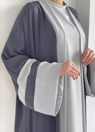 Eid Muslim Dress & Abayas for Women 2 Piece Set Musulman Ensembles Morocco Ramadan Caftan Abaya Kaftan Dubai Arab Long Robe 2024