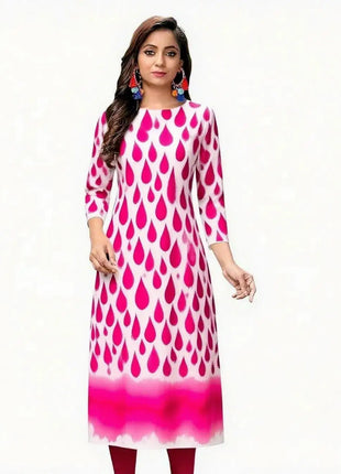 Dress Kurtta Women Fashionable Straight Tube Casual Bright Slit hem Flowers Patterns Robe Arabe Robe Abito Donna Musulmana
