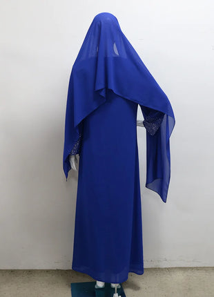 Eid Women Two Piece Set Hijab Party Dress Muslim Abaya Diamond Scarf Dresses Vestidos Mujer Kaftan Abayas Robe Elegant 2026