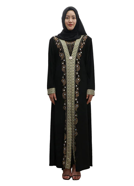 Eid Women Abaya Islam Robe Arab Clothes Hijab Dubai Turkish Indian Kaftan Islamic Ramadan Prayer Dress Muslim Dresses With Hijab