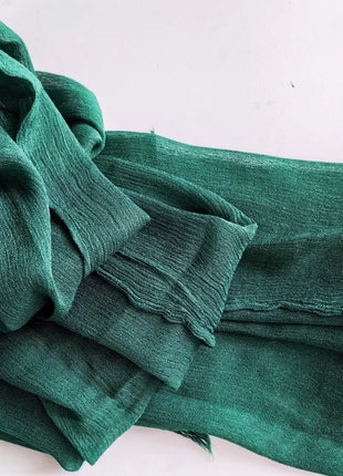 61 Colors Soft Cotton Viscose Scarf Rayon Material Muslim Hijab Mid Eastern Plain Solid Color Headscarf With Tassel