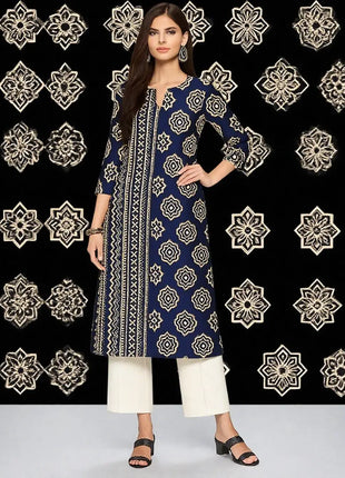 Muslim Women Kurt Casual Dress Long Sleeve Straight Casual Ethnic Flower Mandarin National Style Caftan Marocain Femme