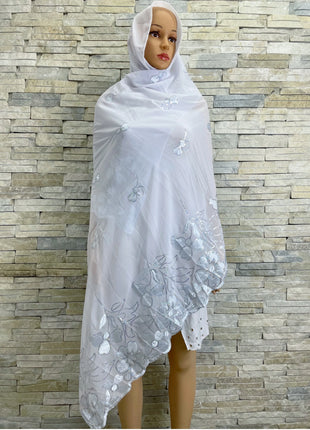 New Muslim Ramadan Scarf  Femme Musulman Foulard Hijabs For Woman African Islam Dubai Chiffon Sequins Embroidery Scarf Shawl