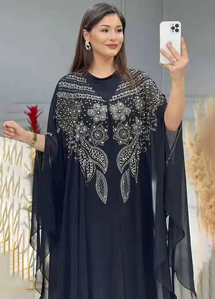 Abayas For Women Dubai Luxury 2024 Chiffon Boubou Muslim Fashion Dress Caftan Marocain Wedding Party Occasions Djellaba Femme