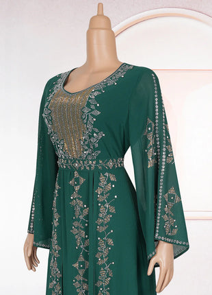 2025 Abayas For Women Dubai Luxury African Muslim Fashion Dress Caftan Marocain Evening Party Dresses Boubou Robe Djellaba Femme