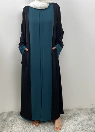 Ramadan Eid Muslim Abaya Dubai Luxury Splicing Fake Two Pieces Abayas For Women Kaftan Modest Dress Islam Caftan Marocain Femme