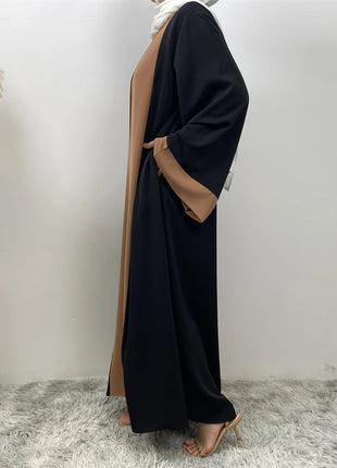 Ramadan Eid Muslim Abaya Dubai Luxury Splicing Fake Two Pieces Abayas For Women Kaftan Modest Dress Islam Caftan Marocain Femme