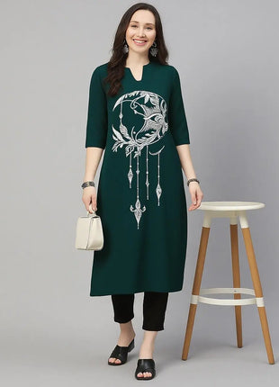 Muslim Women's Kurtta Casual Fashion Dress Straight Tube Casual Ethnic Flower Mandarin National Style Regular Women Dress Abaya