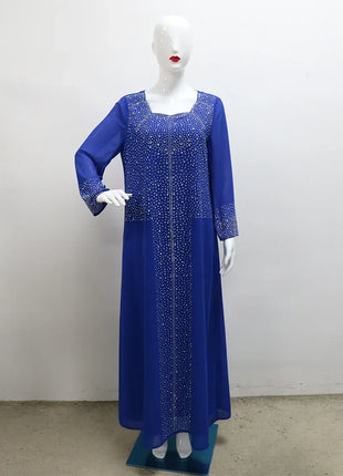 Eid Women Two Piece Set Hijab Party Dress Muslim Abaya Diamond Scarf Dresses Vestidos Mujer Kaftan Abayas Robe Elegant 2026