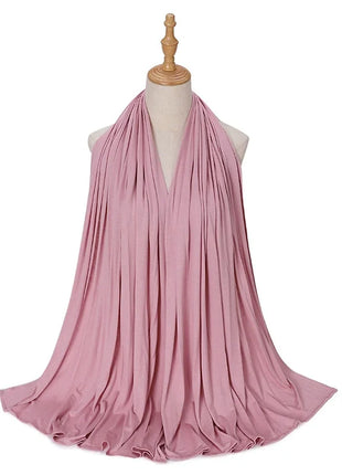 Big Size Jersey Hijabs for Woman Turban Mercerized Cotton Hijab Scarf Shawl Turbans for Women Headscarf Scarves Ramadan Foulard