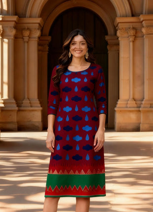 National style Muslim Women's Casual Fashionable Comfortable Kurtta Dress Slit hem Abito Donna Musulmana Girls Prayer Dress