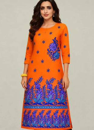 Muslim 2026 Dress Kurt Women's Fashionable And Elegant Slit Hem Kurtta Straight Tube Casual Modest Dress Abito Donna Musulmana
