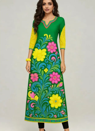 National style Kurt Women's Fashion Comfortable Long Sleeve Straight Casual Ethnic Peacock Pattern New Dress Ladies Abaya Muslim