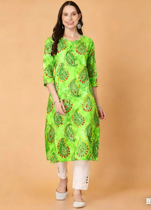 National style Women Kurt Casual Dress Kurtta Straight Casual Ethnic Slit hem 3D Design Suitable Ladies Abito Donna Musulmana
