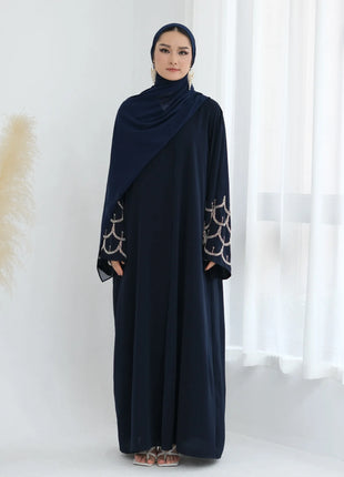 2025 Middle Eastern Islam Outfit for Muslim Women Luxury Dubai Modest Abaya Dress Eid Arabic Cardigan Plain Turkey Kaftan Robe