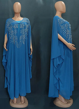 Abayas For Women Dubai Luxury 2024 Chiffon Boubou Muslim Fashion Dress Caftan Marocain Wedding Party Occasions Djellaba Femme