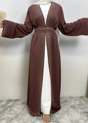 Ramadan Eid Dubai Open Black Muslim Kimono Abaya Damen Turkey Islam Abayas For Women Dress Kebaya Robe Femme Musulmane Kaftan