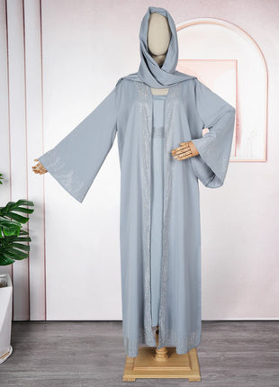Open Abaya Dubai Kaftan Muslim Cardigan Abayas Dresses for Women 2025 Casual Kimono Robe Femme Caftan Turkish Islamic Clothes
