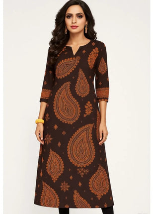 Dress Kurt Women's Fashionable And Elegant Long Sleeved Straight Tube Casual Round Neck Color Pattern Abaya Luxury