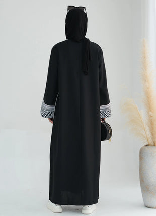 2025 Ramadan Gorgeous Muslim Middle East Abayas Women Elegant Cardigan Fashion Robe Dubai Luxury Eid Islam Long Dress Kaftan