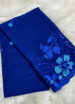 New Muslim Ramadan Scarf  Femme Musulman Foulard Hijabs For Woman African Islam Dubai Chiffon Sequins Embroidery Scarf Shawl